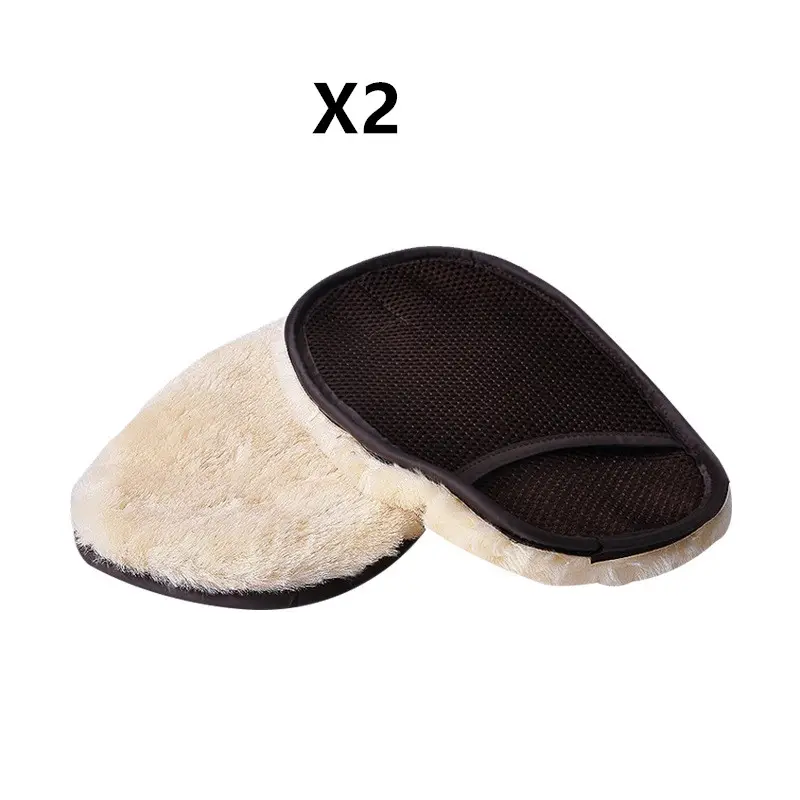 Car type soft hair wash cleaning gloves