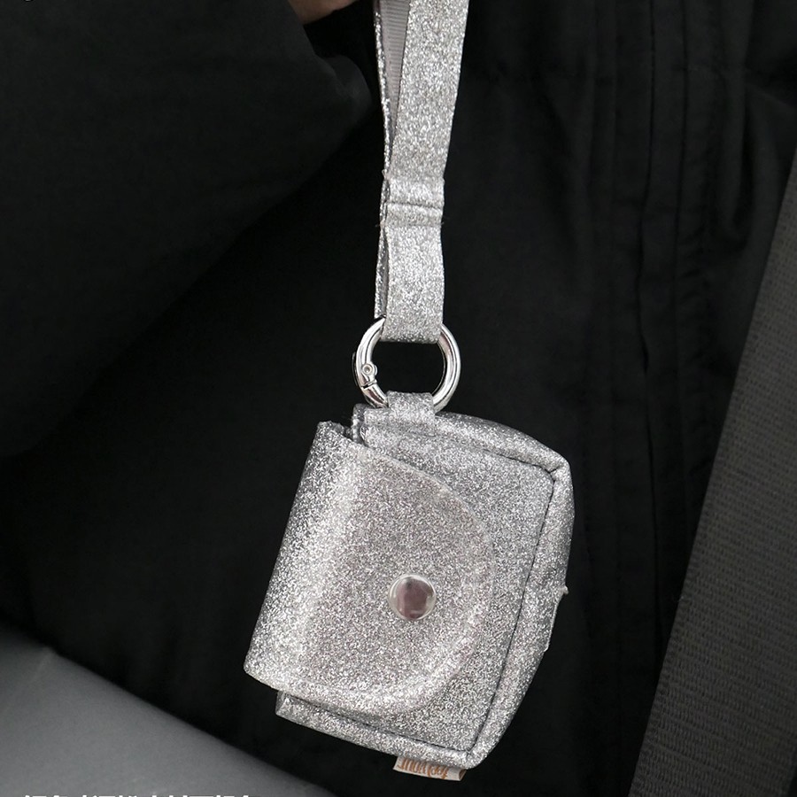 Simple And Niche Silver Wireless Headphone Case