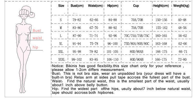 Title 1, Damskie bikini z nadrukiem rozciętych liści, id...