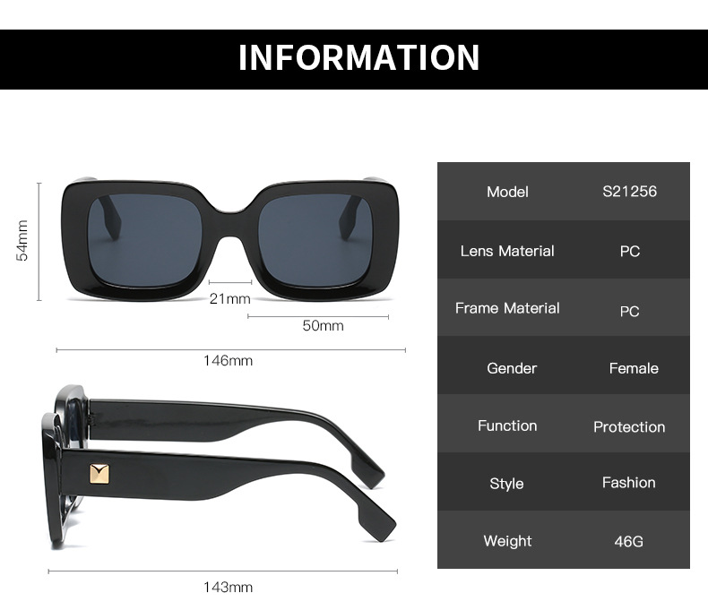 Title 1, New Retro Square Large Frame Sunglasses Men And...