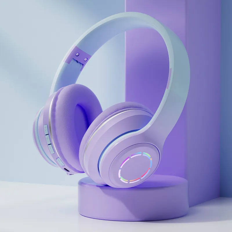 Gradient Bluetooth Headset Foldable Wireless – image 5