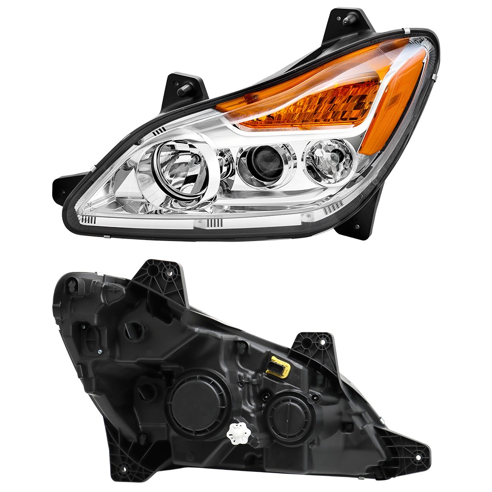 Headlights Compatible With 2022-2024 Kenworth T680 Chrome — foto 5