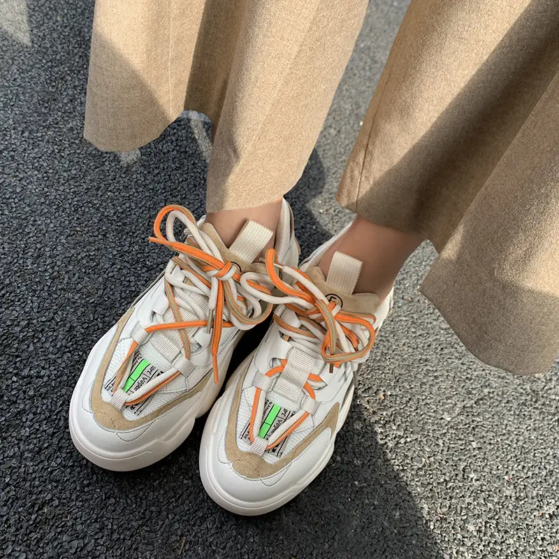 Women's Sponge Cake Running Shoes College Trendy Shoes