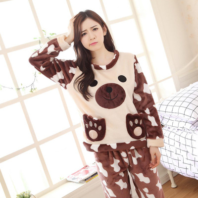 Title 2, Fashionable Pajamas Women Keep Warm In Winter A...