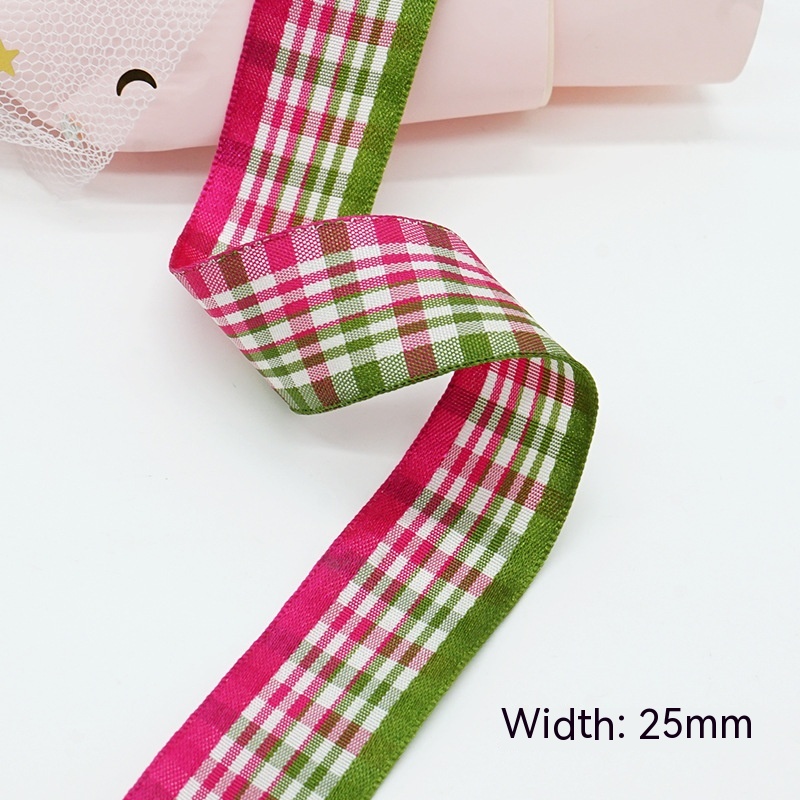 B009 Plaid Ribbon 16mm