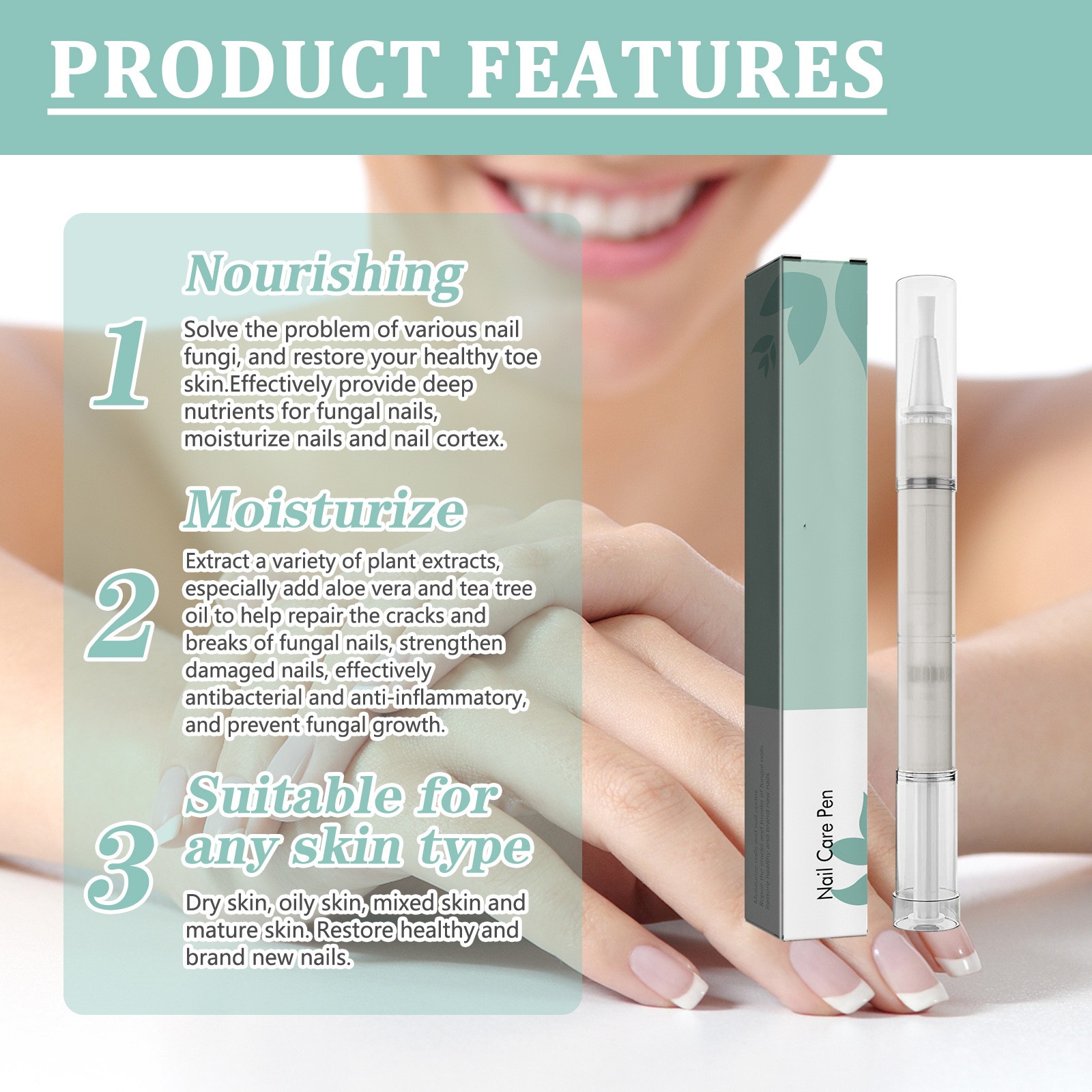 Nail Repair Pen Nail Removal Dead Skin Barbed Moisturizing Repair Pen - Image 4