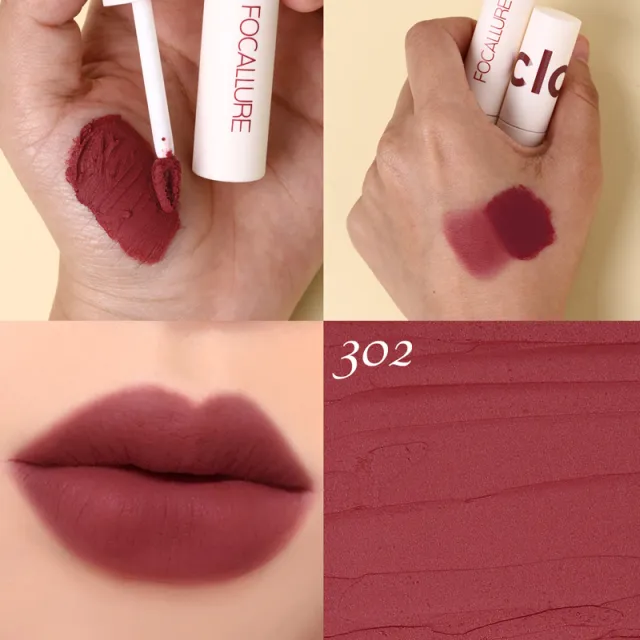 Air Matte Mud Velvet Waterproof And Non fading Heroine Lip Glaze 302Color - Shop at LoveMi