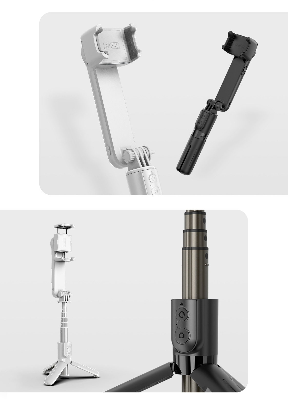 Handheld Gimbal Anti-shake Bluetooth Single-axis Camera Stabilizer Shake Fast For Beauty Fill Light - Image 3