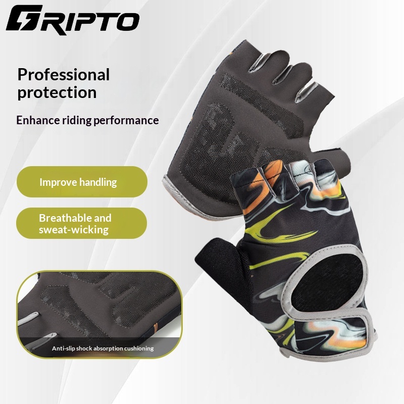 Half-Finger Gloves For Men And Women, Summer Thin Breathable Non-Slip Wear-Resistant Shock-Absorbing For Cycling, Outdoor Fitness, Sports, Anti-Callus Cycling