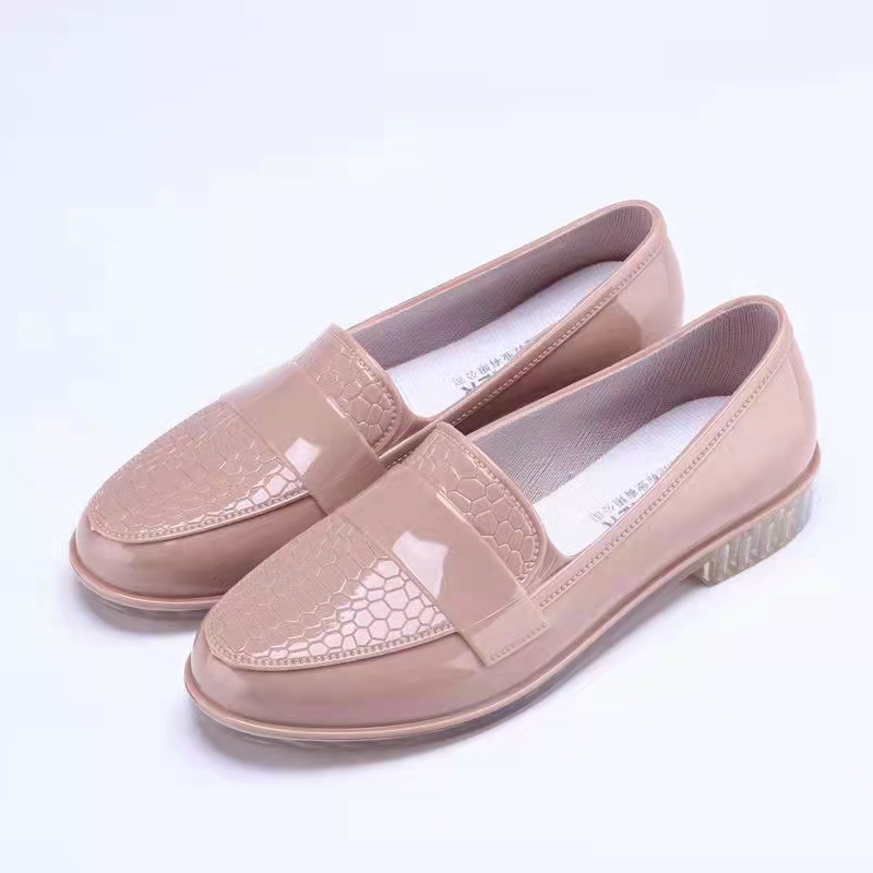 Fashion Women's Plastic Low Top Rain Boots