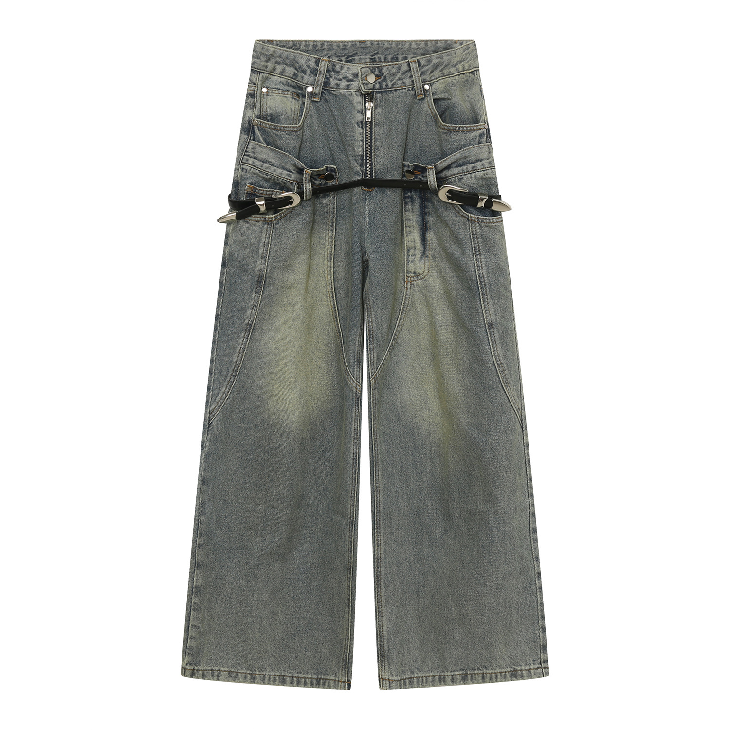 Men's Summer Loose Waistband Design Hip Hop Jeans