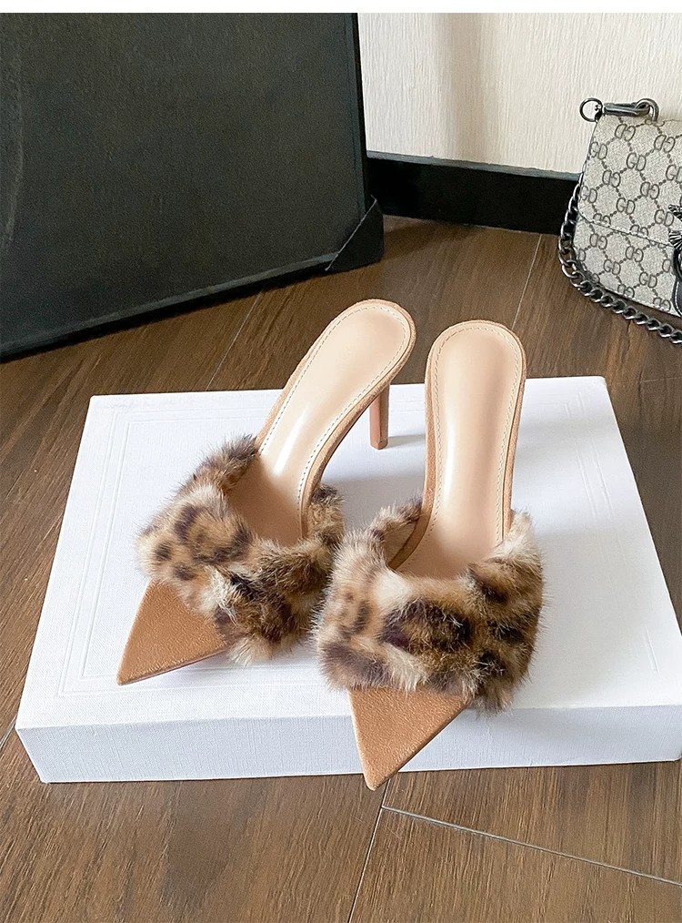 Fuzzy Pointed-Toe Mules, picture 4 of 4