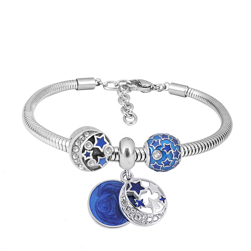 Lobster Clasp Adjustable Bracelet 3mm Round Snake Bone Chain