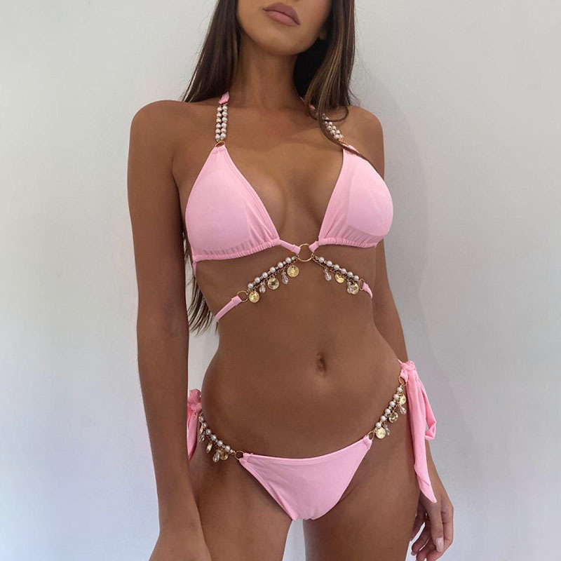 Women's Swimming Sports Strap Bikini Split Swimsuit - Image 6