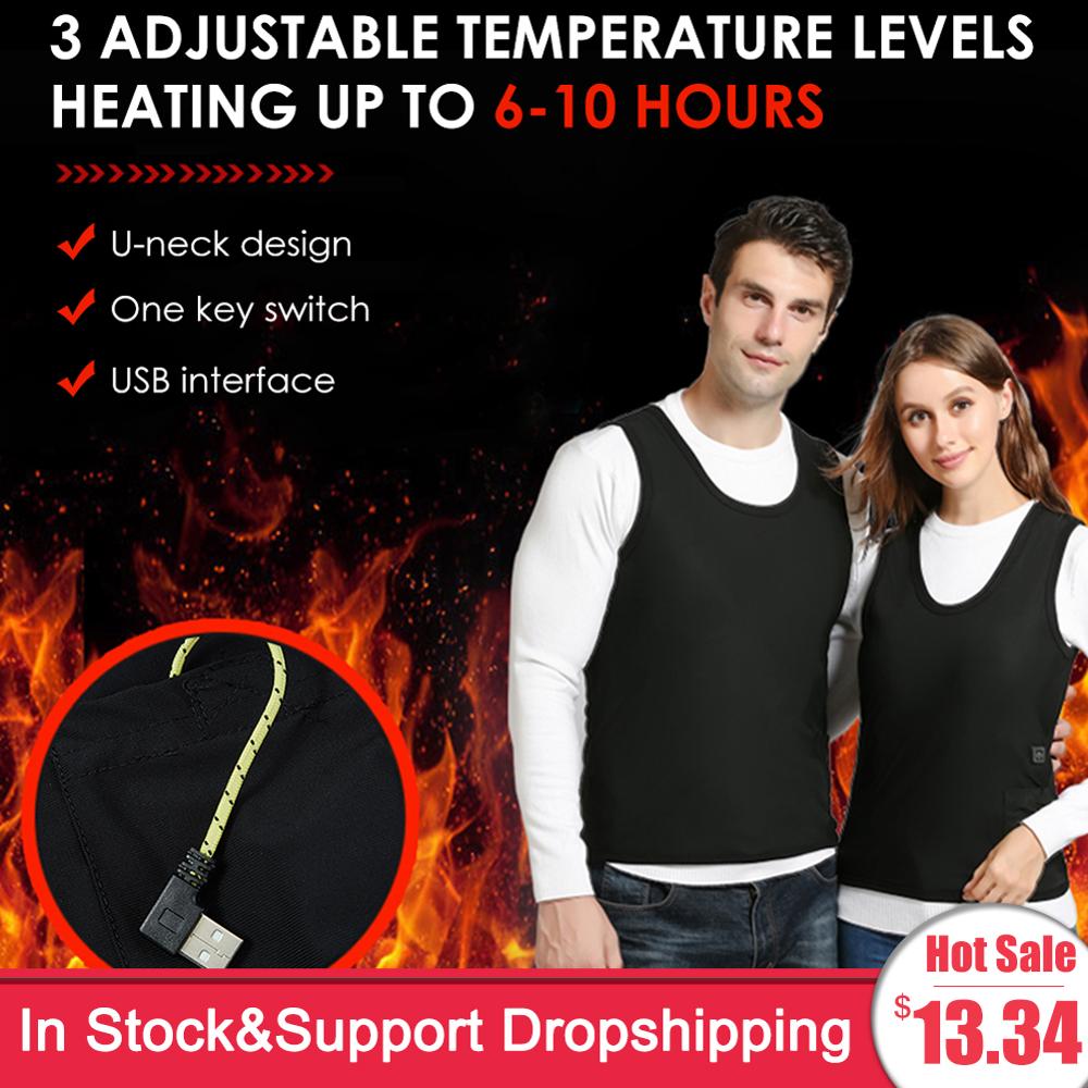 Title 3, USB Smart Electric Heated Vest Warm 3 Adjustabl...