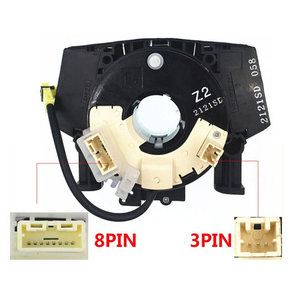 UK For  Qashqai Airbag Squib Clock Spring Sensor Spiral Cable 1 Plug 06-13