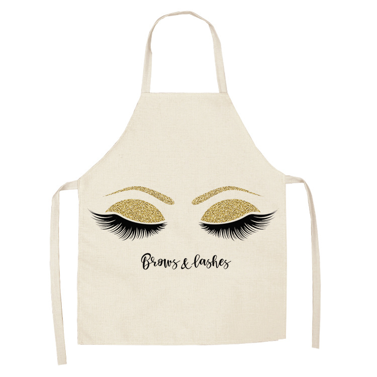 Title 18, Cotton Hemp Sleeveless Apron European And Ameri...