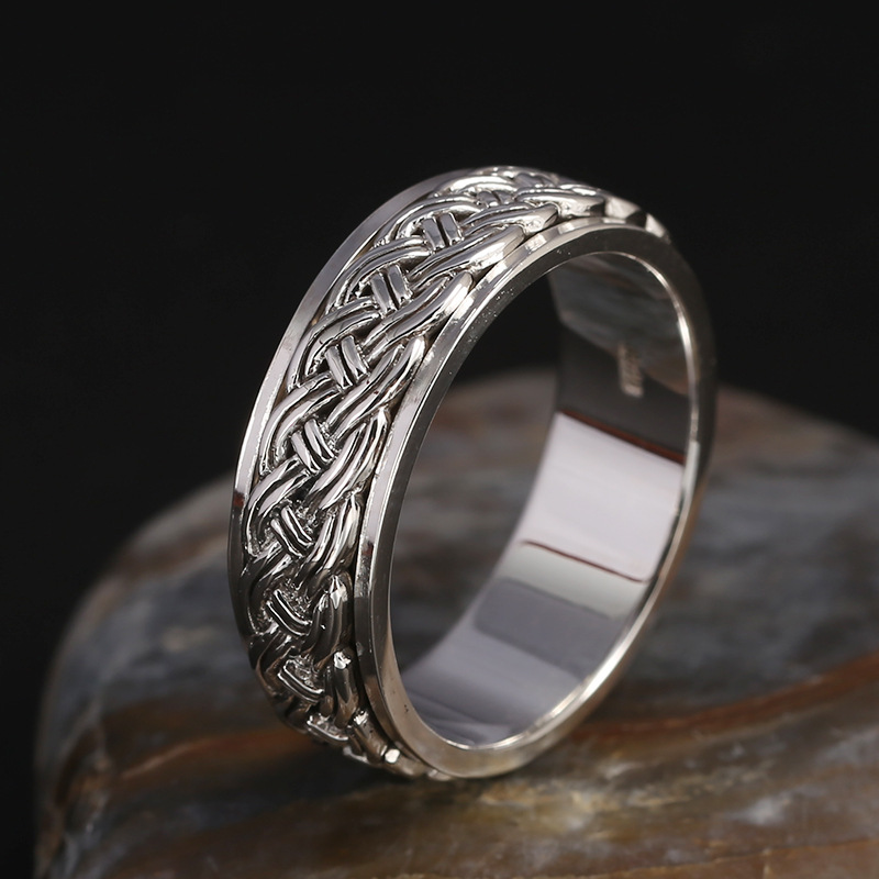 Men's Sterling Silver Rotary Ring