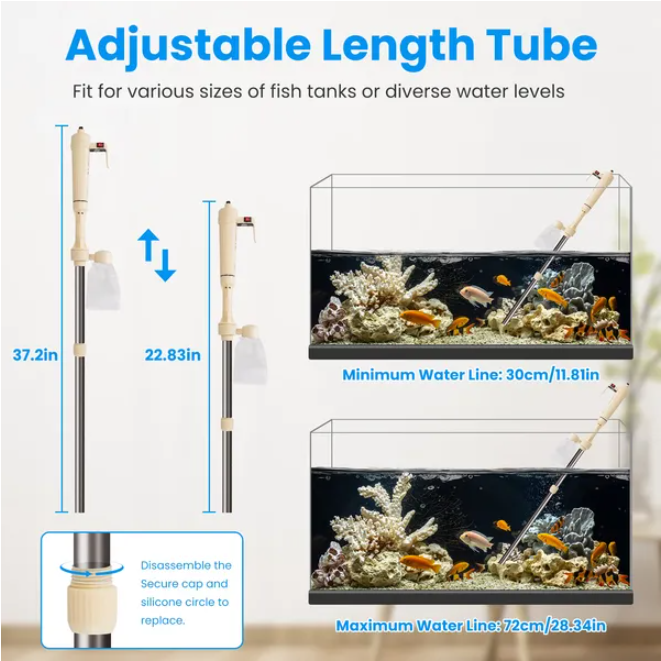Multi Functional Electric Aquarium Gravel Cleaner Kit