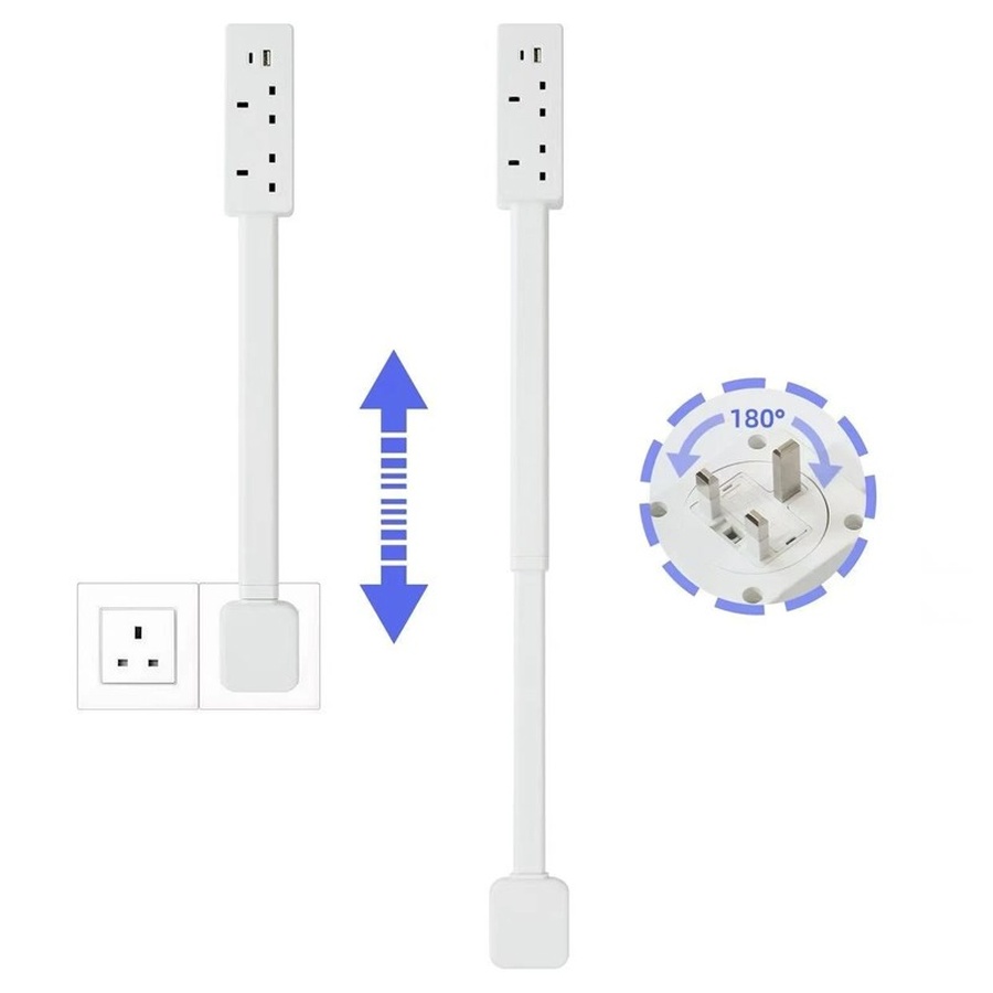 Electrical Outlet Extender Stick - Power Socket Expander Rotates 180 — image 4