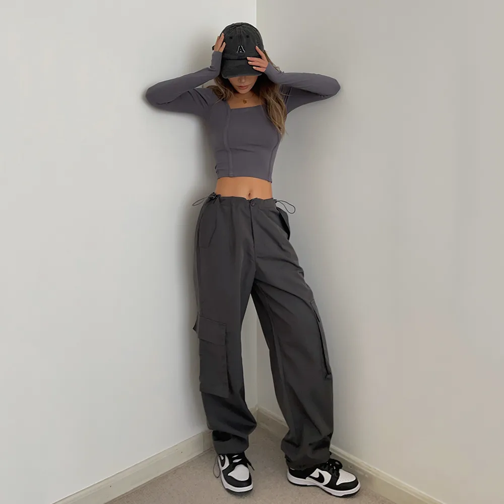 Retro Street High Three-dimensional Trousers with Sense