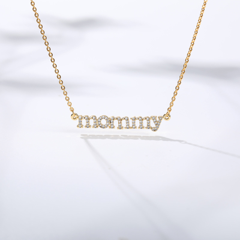 Title 2, Collana con pendente "Mommy" per mamma, catenin...