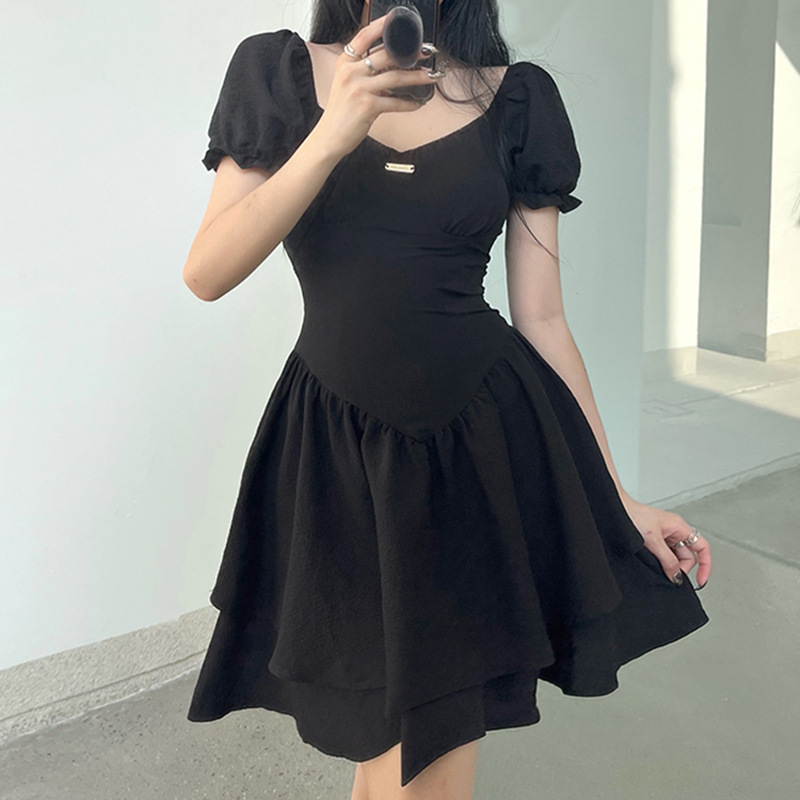 Square-Neck Tutu Skirt Dress, picture 5 of 6