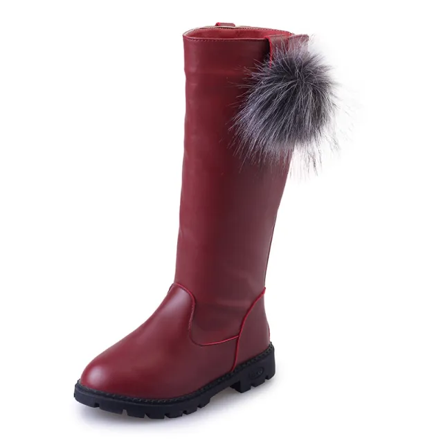 Fashion Girls Princess Style High Boots Wine - Shop at LoveMi