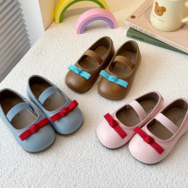 Girl Princess Shoes Butterfly Knot Single Fashion