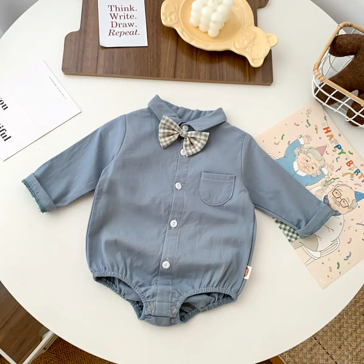 One Hundred Days Party Shirt Crawling Suit