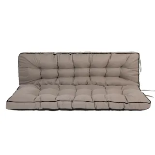 Outdoor Swing Cushions 55 Inch,Waterproof 4in  Thick Porch Swing Cushion Replacement With Backrest And Ties,Comfortable 2-3 Seat Pation Swing Pad For Backyard,Garden,Lawn,Outdoor F