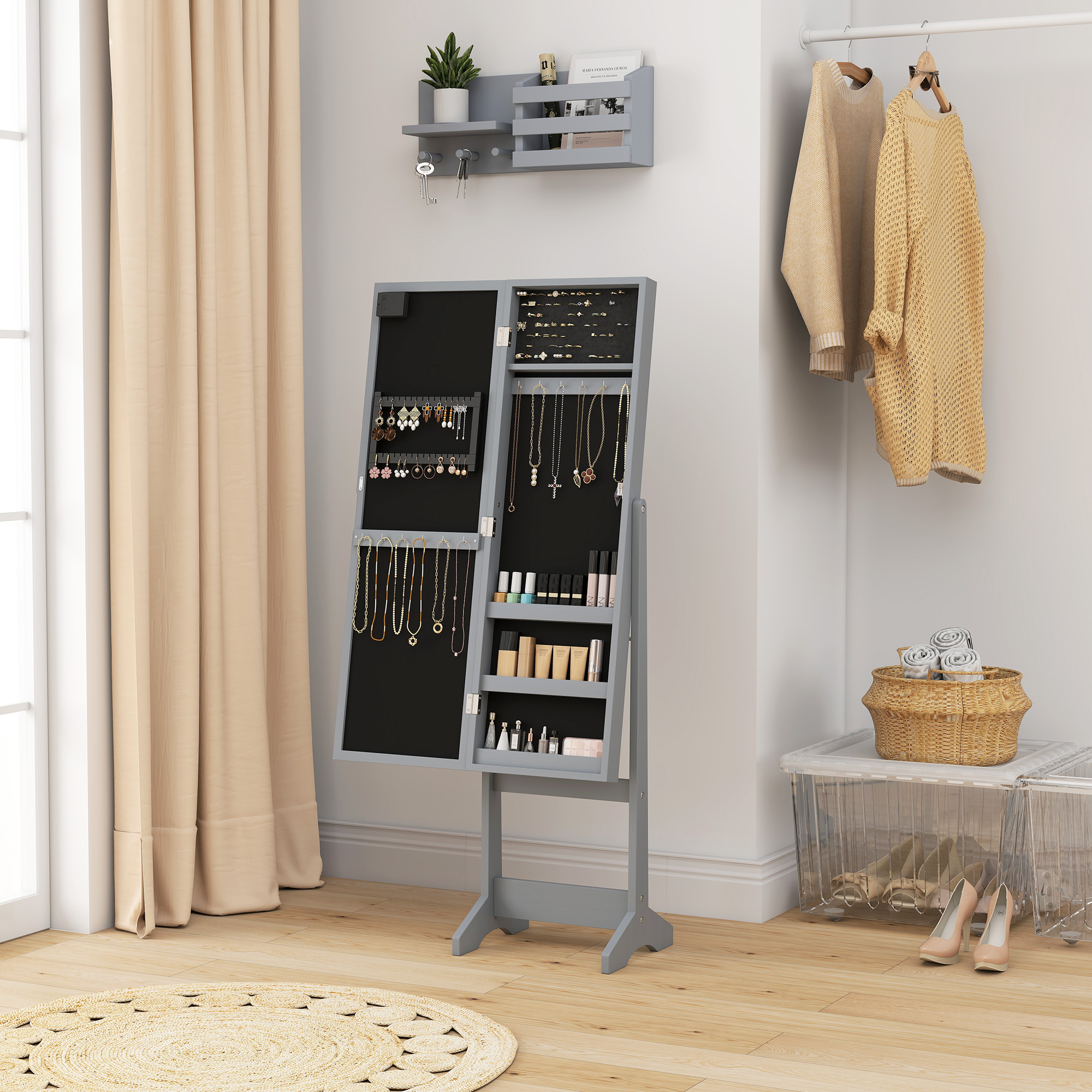 Independent Mirror Jewelry Storage Cabinet — image 5