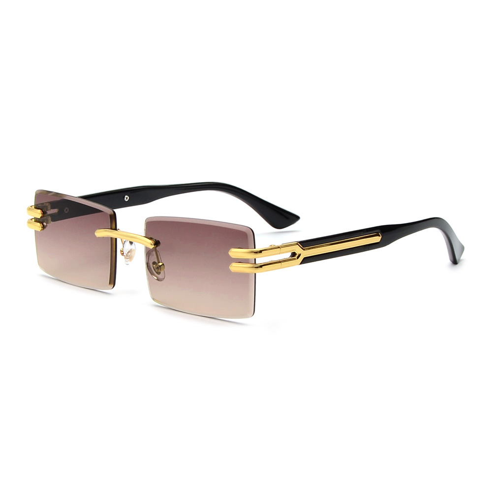 Square Fashion Sunglasses Without UV Protection - Image 9