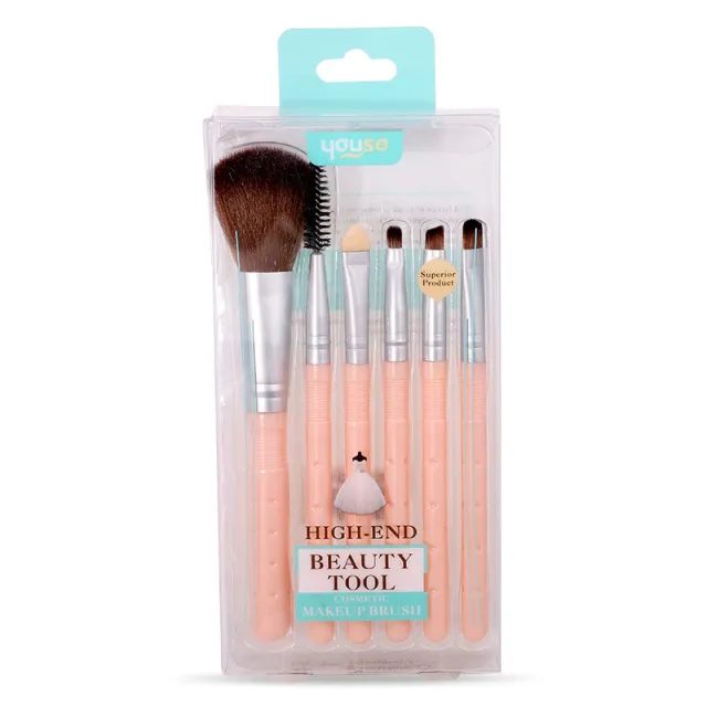 Set Of 6 Loose Powder Blush Eye Shadow Brush Stick 6Sets Of Brushes - Shop at LoveMi