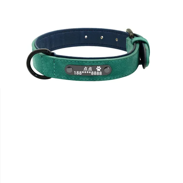 Dog Collar Lettering Anti Lost Medium Dog Large Dog Small Dog Dog Collar Custom Pet Green - Shop at LoveMi