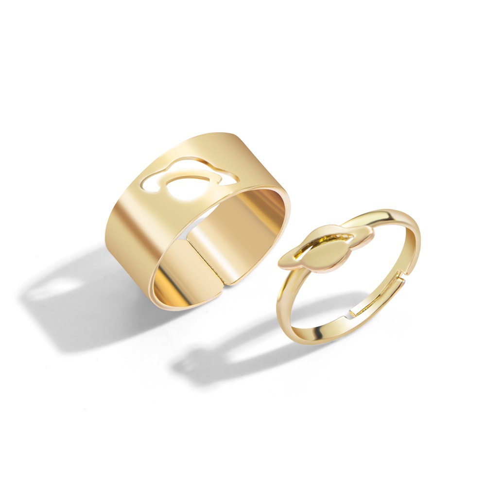 Лидер продаж, комплект из 2 предметов с бабочкой для творческой личности, кольцо для пары в стиле панк