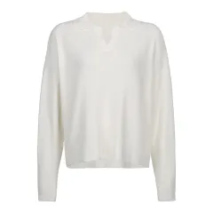 Casual Loose V-neck Slim Mid-length Top - Colour-L - View 1