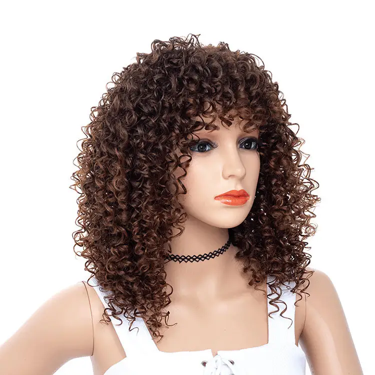 Women's Fashion African Small Curly Afro Hair
