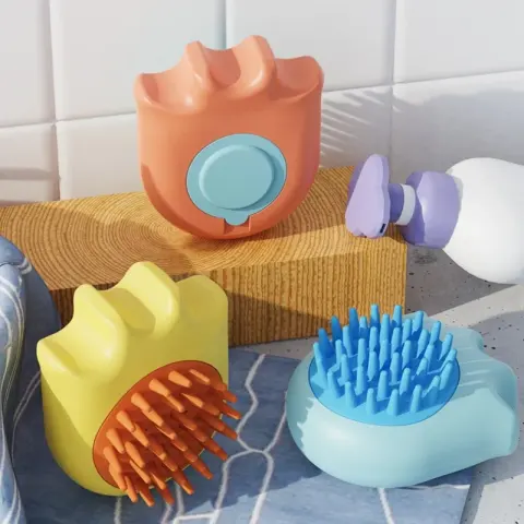 Pet Bath Brush Massage Comb Cat and Dog Pet
