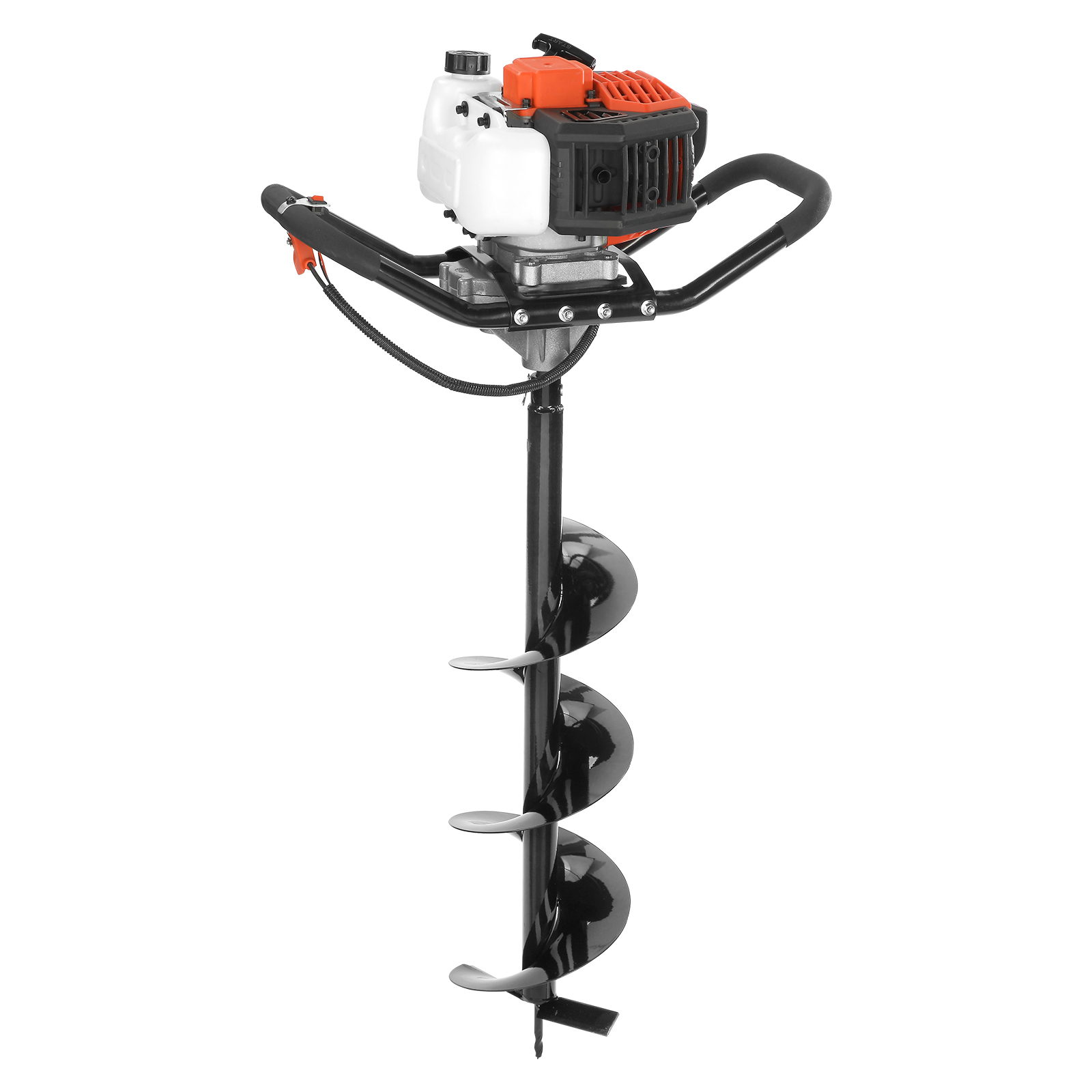 VEVOR Post Hole Digger, 43cc 1250W Auger Post Hole Digger, Gas Powered Earth Digger With  Earth Auger Drill Bit, 30 Inch Long Alloy Steel Auger, For Farmland, Garden And Plant, EPA Certification image 6