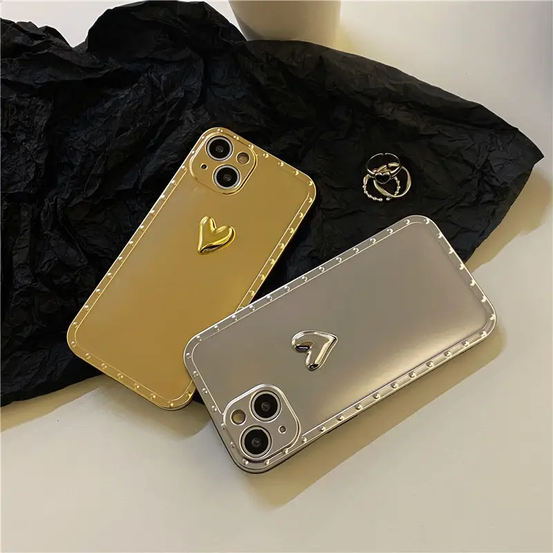 Suitable For 12 Three-dimensional Love 11ProMax Mobile Phone Case