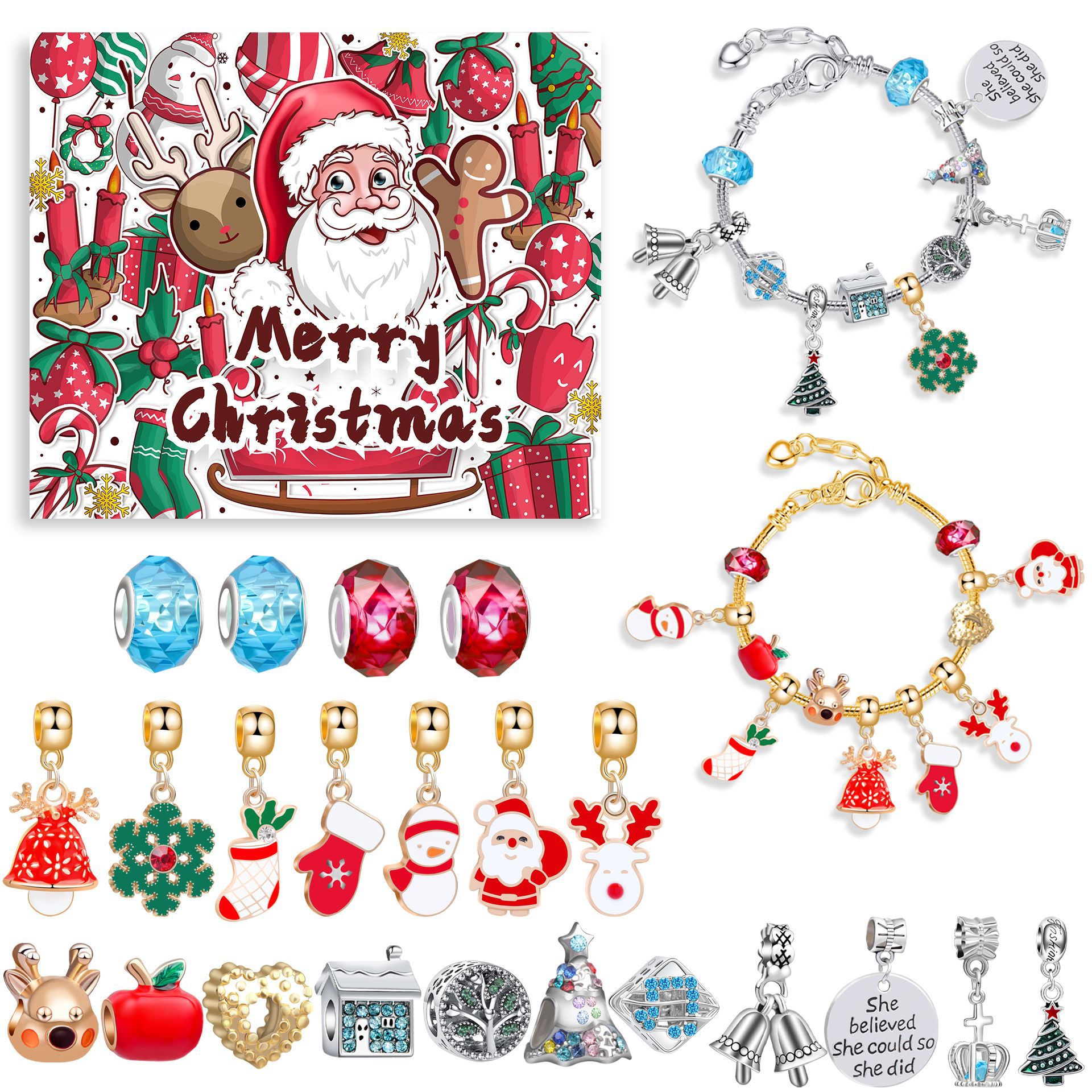 Title 6, Christmas Bells Handmade Bracelet Blind Box Set