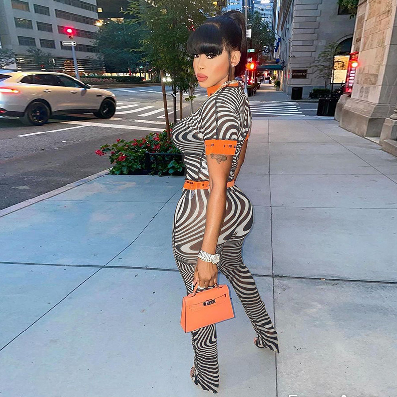 New Women's Sexy Fashion Mesh See-through Tight Suit