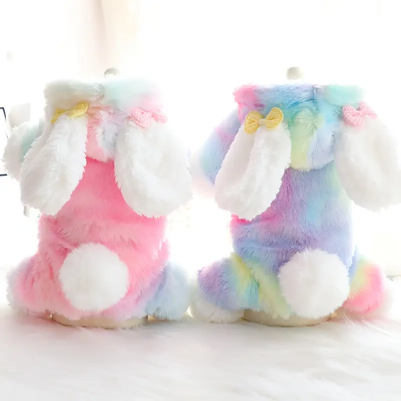 Dog Clothes Autumn And Winter Tie-dye Colorful