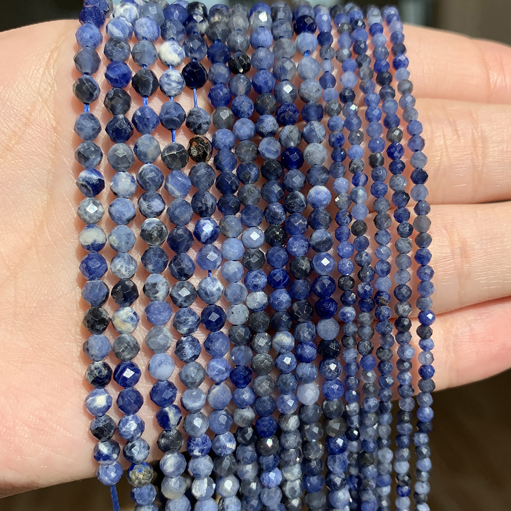 Lapis Lapis Hard Cut Faceted Loose Beads 6Mm - Shop at LoveMi
