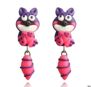Fashionable And Personalized Animal Soft Clay Earrings