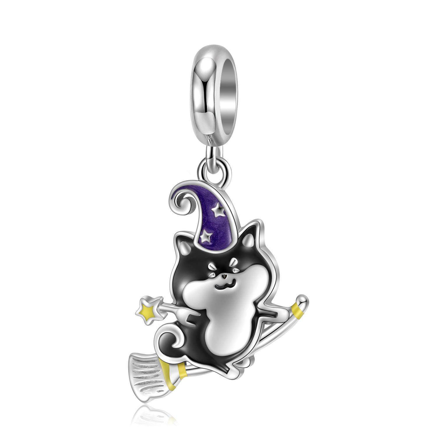 Lovely Forest Department Magic Dog Pendant College Style Female Bracelet Diy Accessories 925 Sterling Silver