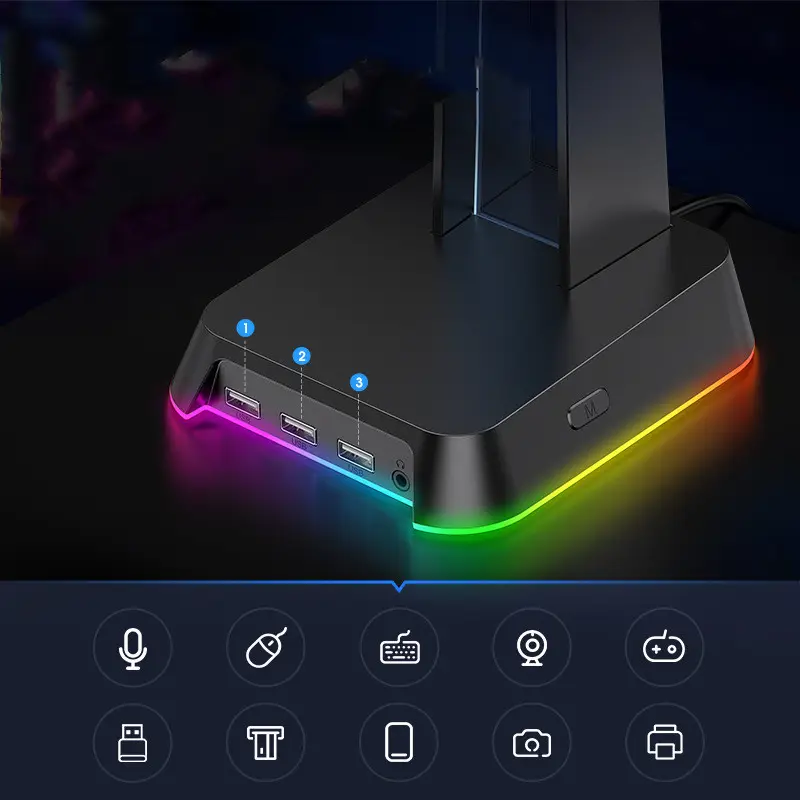 ST2 Headphone Stand Illuminated Display Detachable