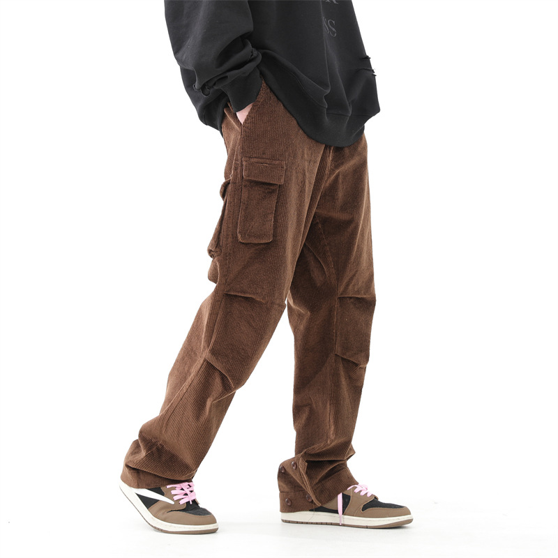 Title 6, Pantaloni Casual Dritti China-Chic da Uomo, Sti...