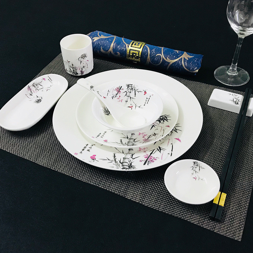 Title 17, Chinese Restaurant Hotel Set Table Ceramic Dish...